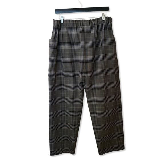 SEA New York Rowan Track pants pull on loose fit plaid workwear women’s RTR Sz 8 - Picture 6 of 11